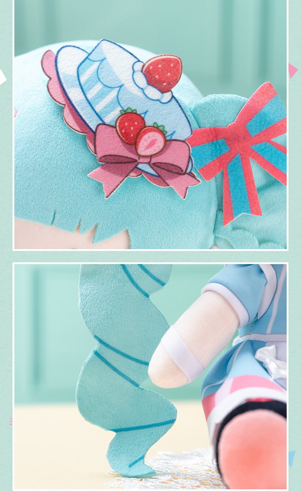 Vocaloid - Hatsune Miku - Sweet Interwoven Series 25cm Sitting Plush (Moeyu) - Image 2