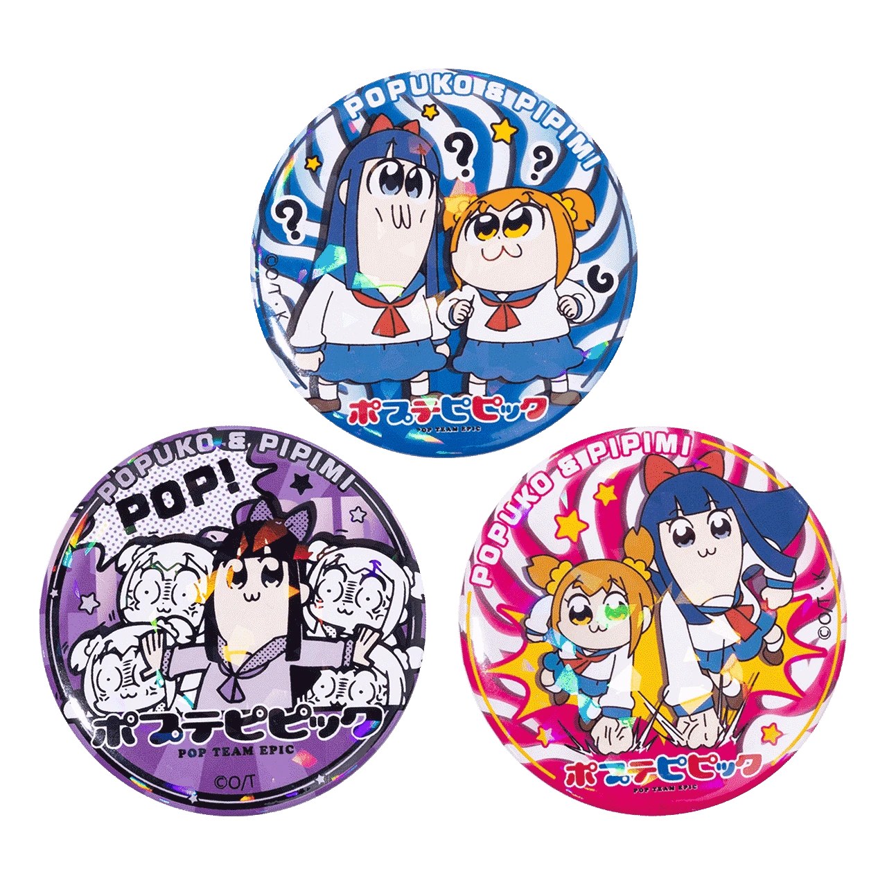 GDS-000022-02.png Pop Team Epic Popuko and Pipimi Daily Life Can Badge Set - Image 2