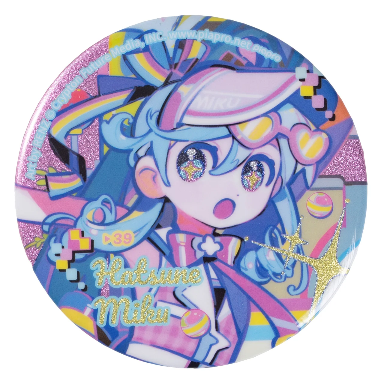 moeyu VOCALOID Hatsune Miku Reiwa Retro and Future Series Badge